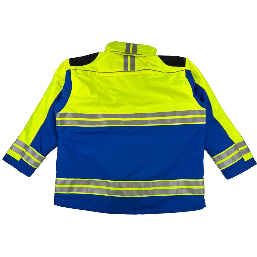 5.11 Tactical Hi-Vis Responder Parka Jacket Men's 3XL Royal Blue Hooded NWT - Picture 2 of 10